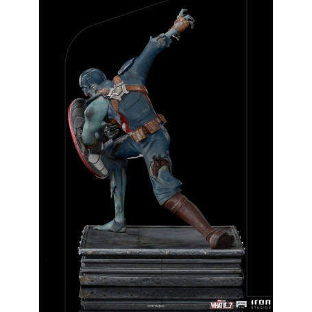 Iron Studios Marvel - What If...? Statuetta di Capitan America Zombie 1/10 Art Scale