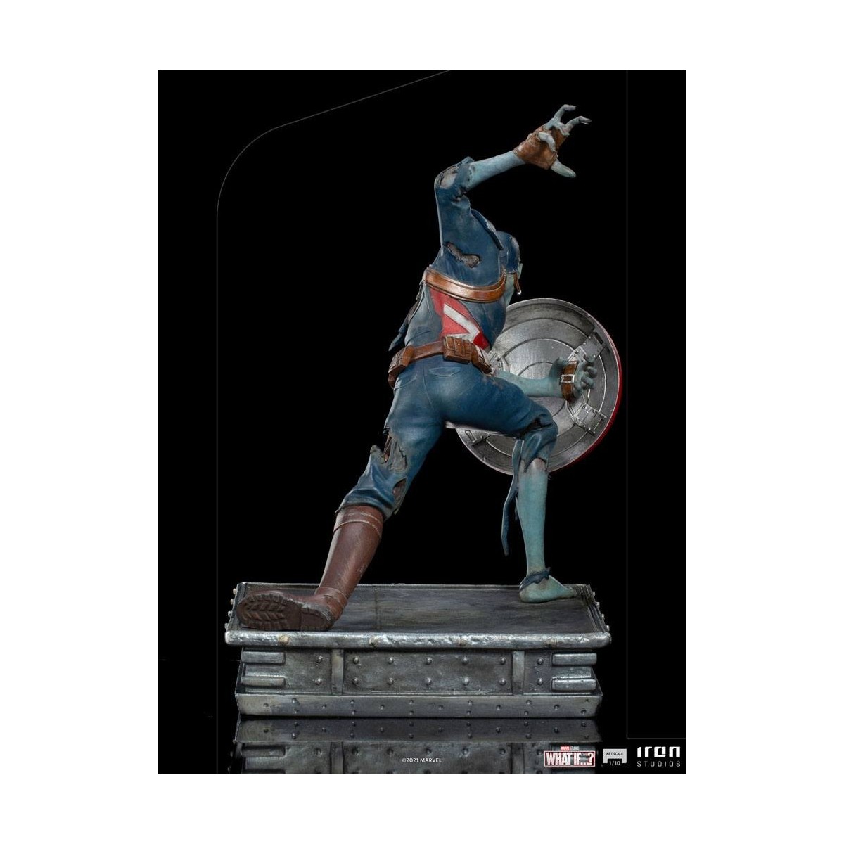Iron Studios Marvel - What If...? Statuetta di Capitan America Zombie 1/10 Art Scale