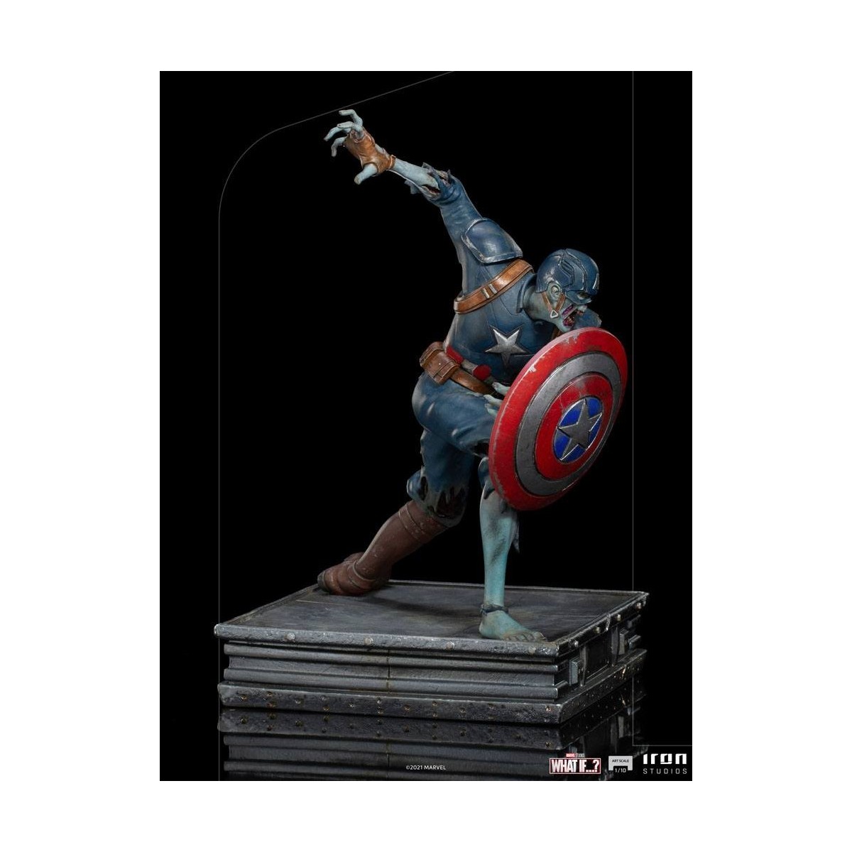 Iron Studios Marvel - What If...? Statuetta di Capitan America Zombie 1/10 Art Scale