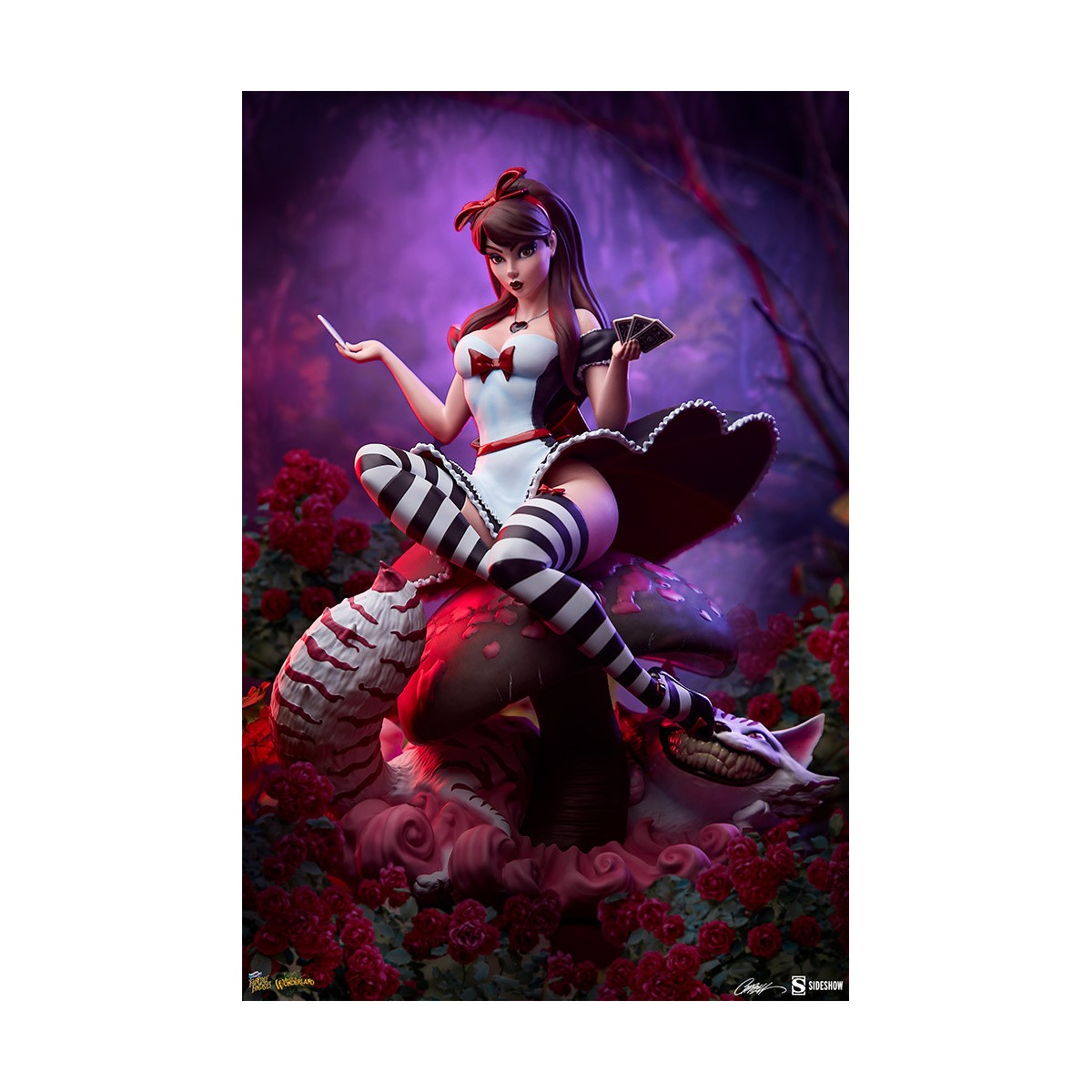 Sideshow Alice In Wonderland Game of Hearts Edition - Collezione Fairytale Fantasies Campbell