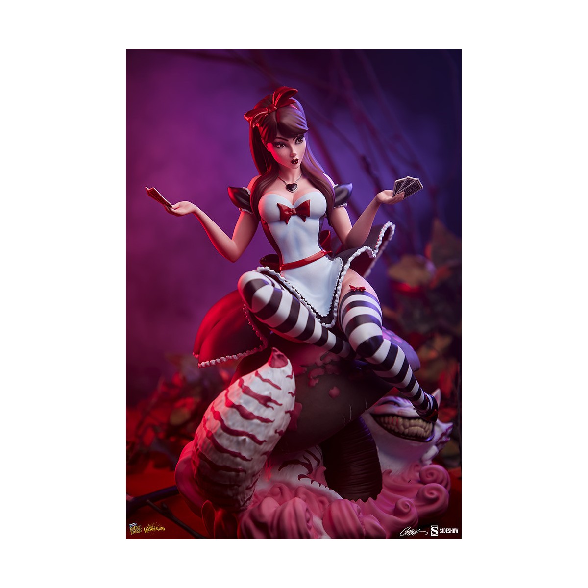 Sideshow Alice In Wonderland Game of Hearts Edition - Collezione Fairytale Fantasies Campbell