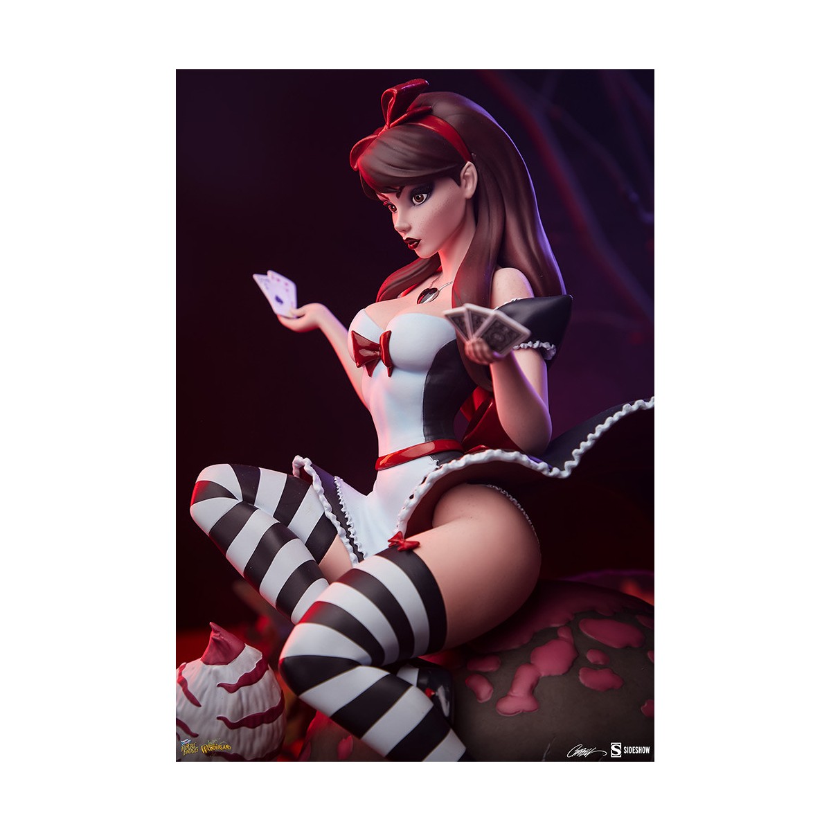 Sideshow Alice In Wonderland Game of Hearts Edition - Collezione Fairytale Fantasies Campbell