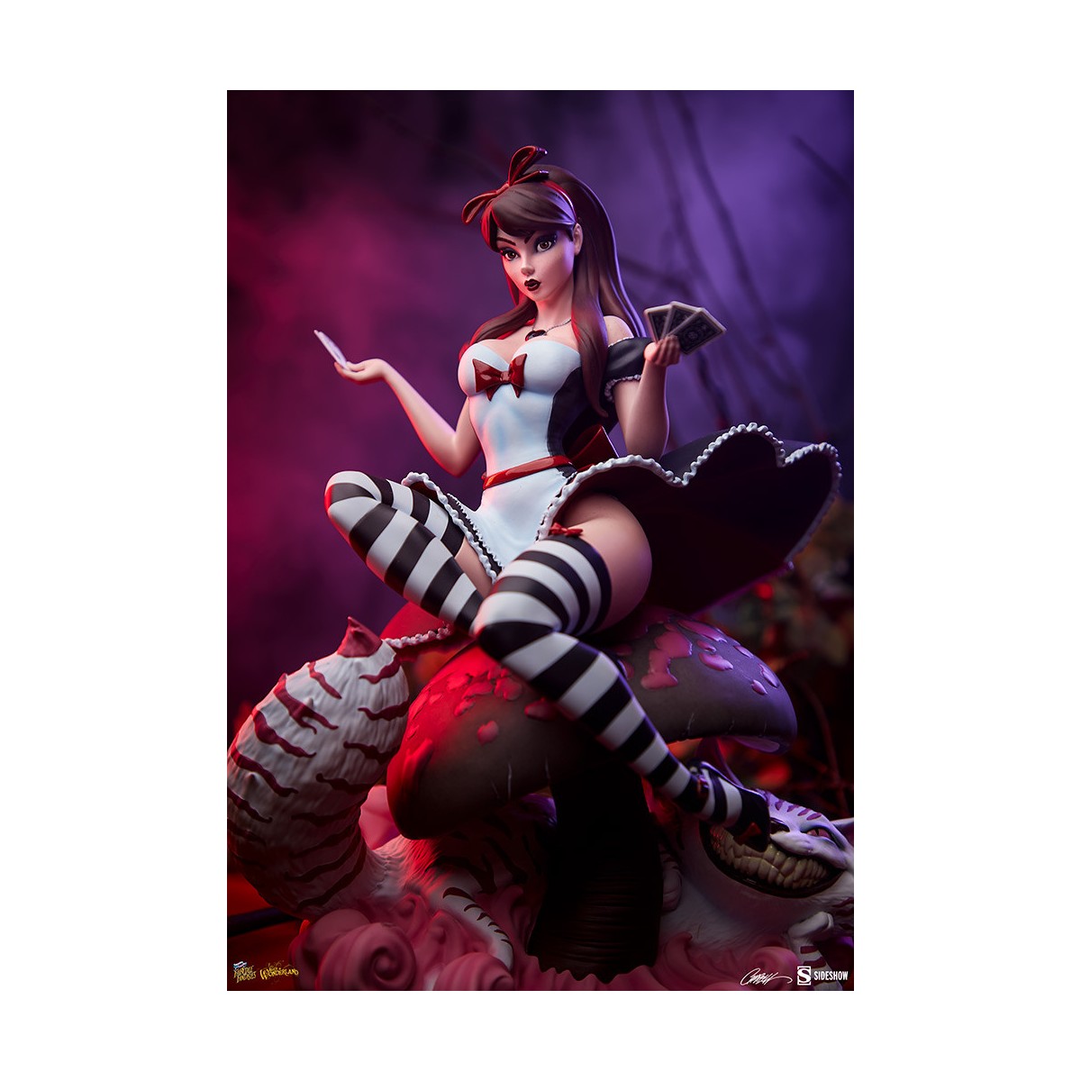 Sideshow Alice In Wonderland Game of Hearts Edition - Collezione Fairytale Fantasies Campbell