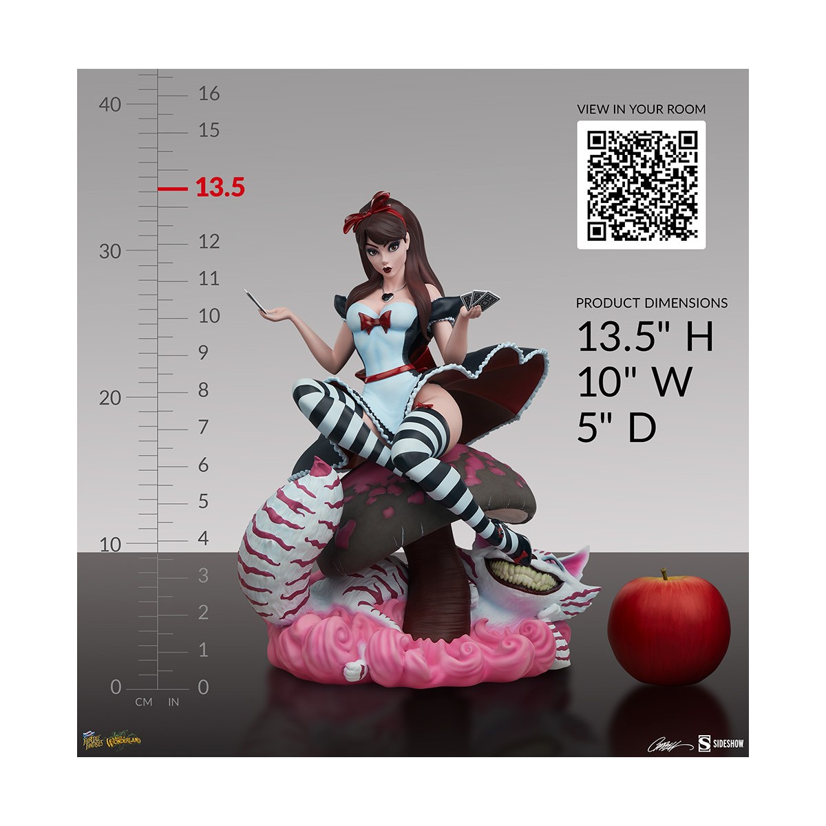 Sideshow Alice In Wonderland Game of Hearts Edition - Collezione Fairytale Fantasies Campbell