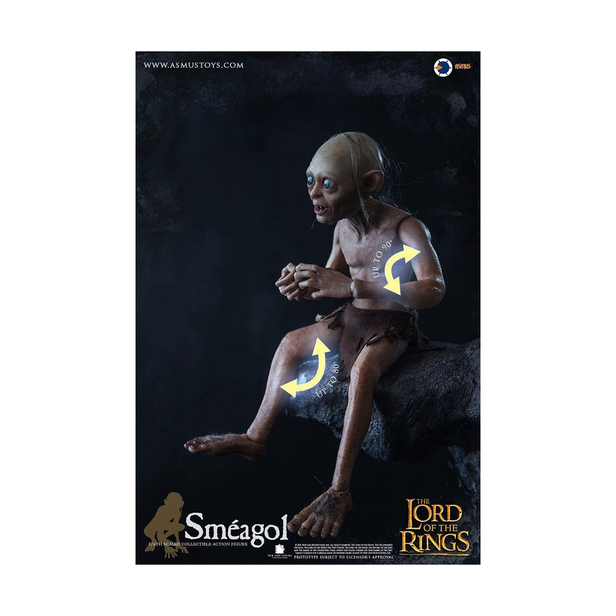 Asmus Toys - Il Signore degli Anelli 1/6 Gollum figura - LOTR