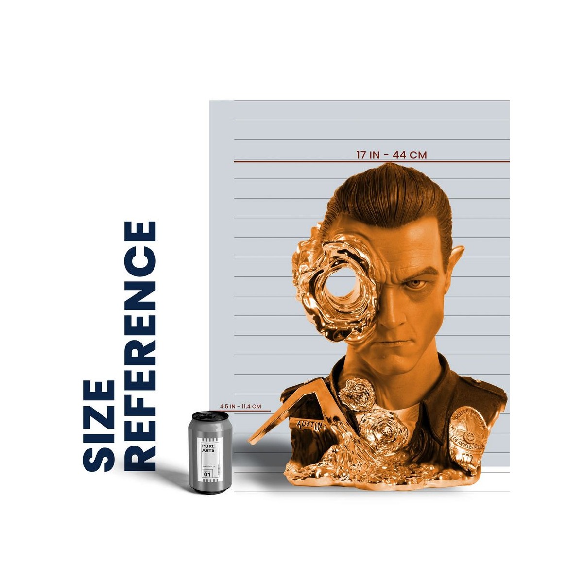 Pure Arts Terminator 2 T-1000 Art Mask Edizione Standard