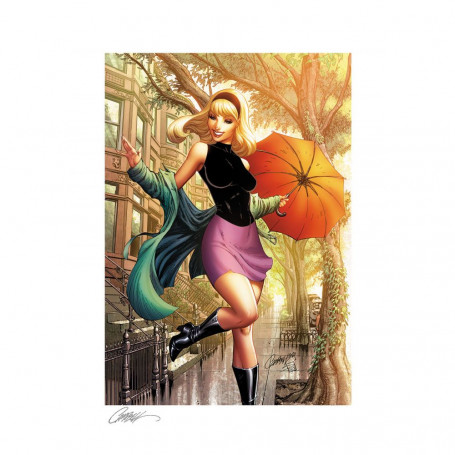 Stampa Marvel - Stampa d'arte Gwen Stacy 1 Estate di J.Scott Campbell - 46 x 61 cm - senza cornice