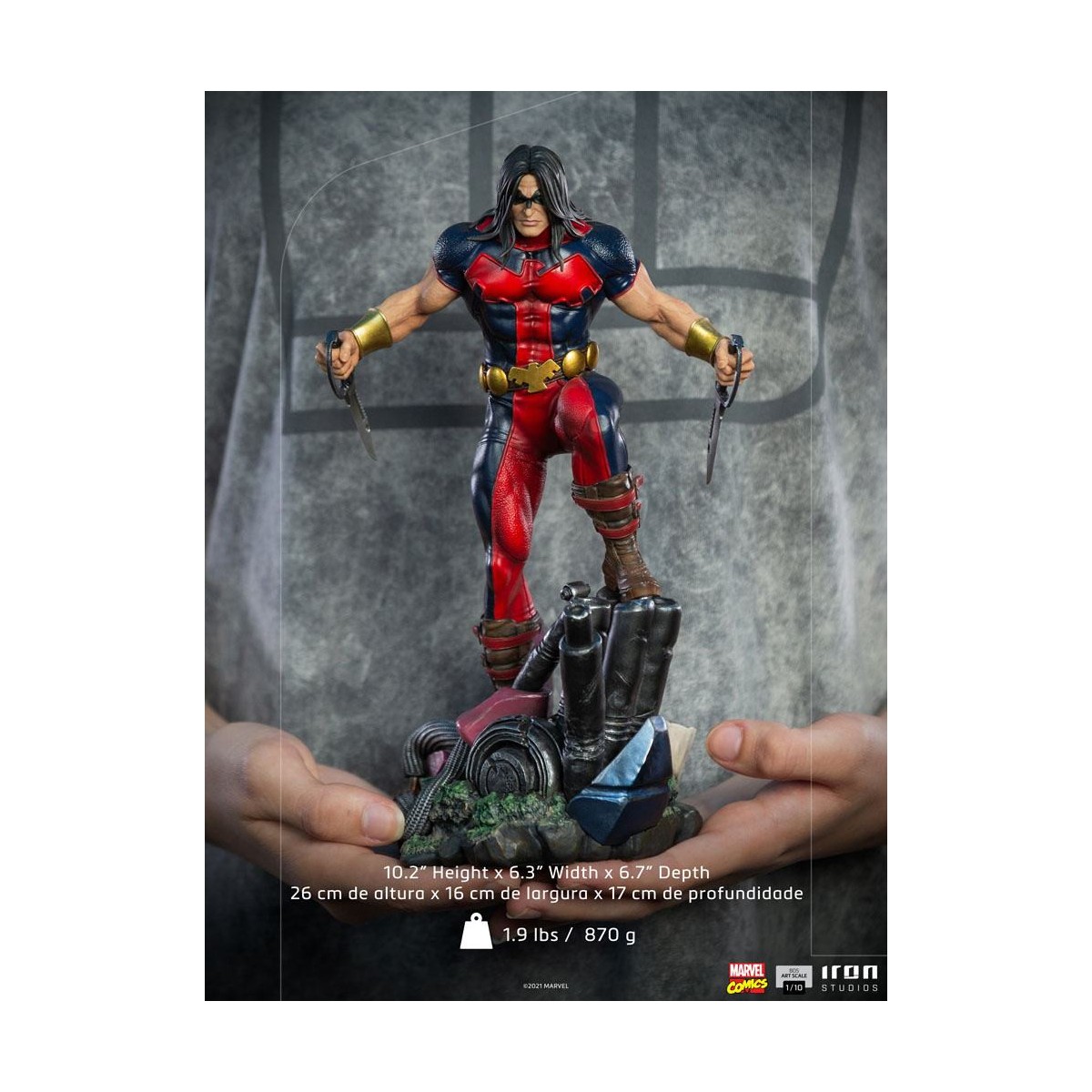 Iron Studios - X-Men Warpath - Marvel Comics Statuetta 1/10 BDS Art Scale