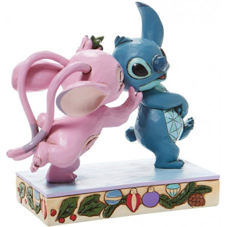 Disney Traditions Lilo e Stich - Stitch & Angel Mistletoe Kisses