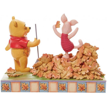 Enesco - Winnie the Pooh - Jumping into Fall - Disney Tradition di Jim Shore