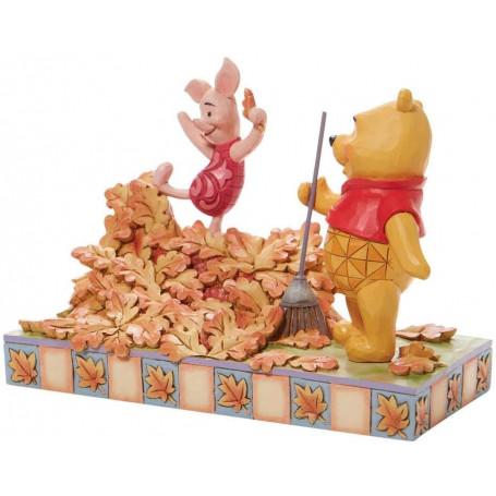 Enesco - Winnie the Pooh - Jumping into Fall - Disney Tradition di Jim Shore