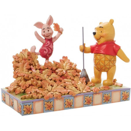 Enesco - Winnie the Pooh - Jumping into Fall - Disney Tradition di Jim Shore