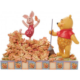 Enesco - Winnie the Pooh - Jumping into Fall - Disney Tradition di Jim Shore