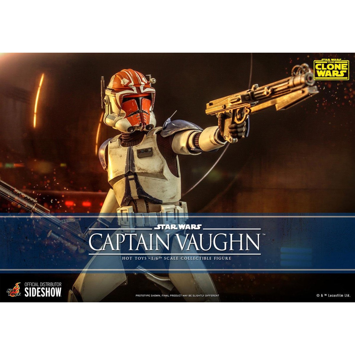 Hot Toys Star Wars - Capitano Vaughn - The Clone Wars 1/6