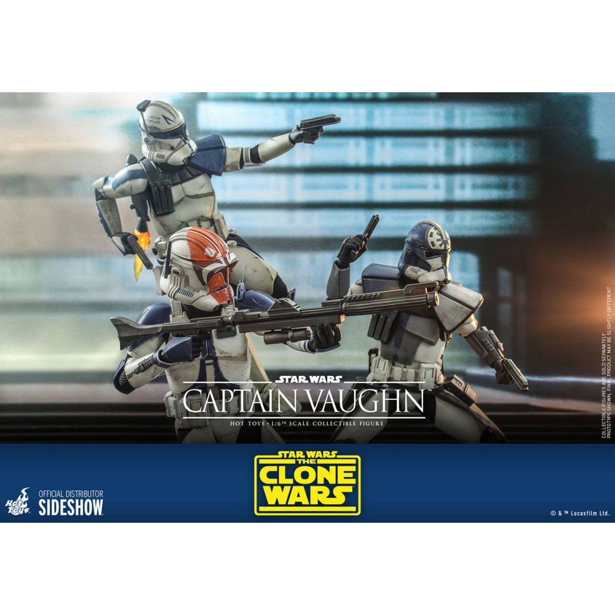 Hot Toys Star Wars - Capitano Vaughn - The Clone Wars 1/6