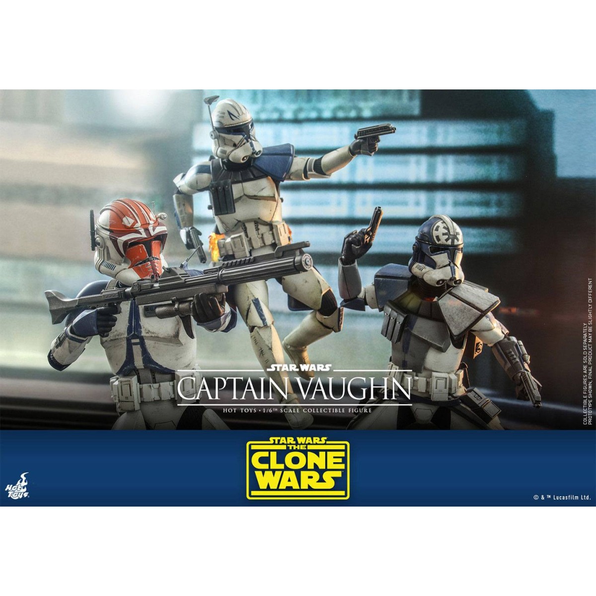Hot Toys Star Wars - Capitano Vaughn - The Clone Wars 1/6