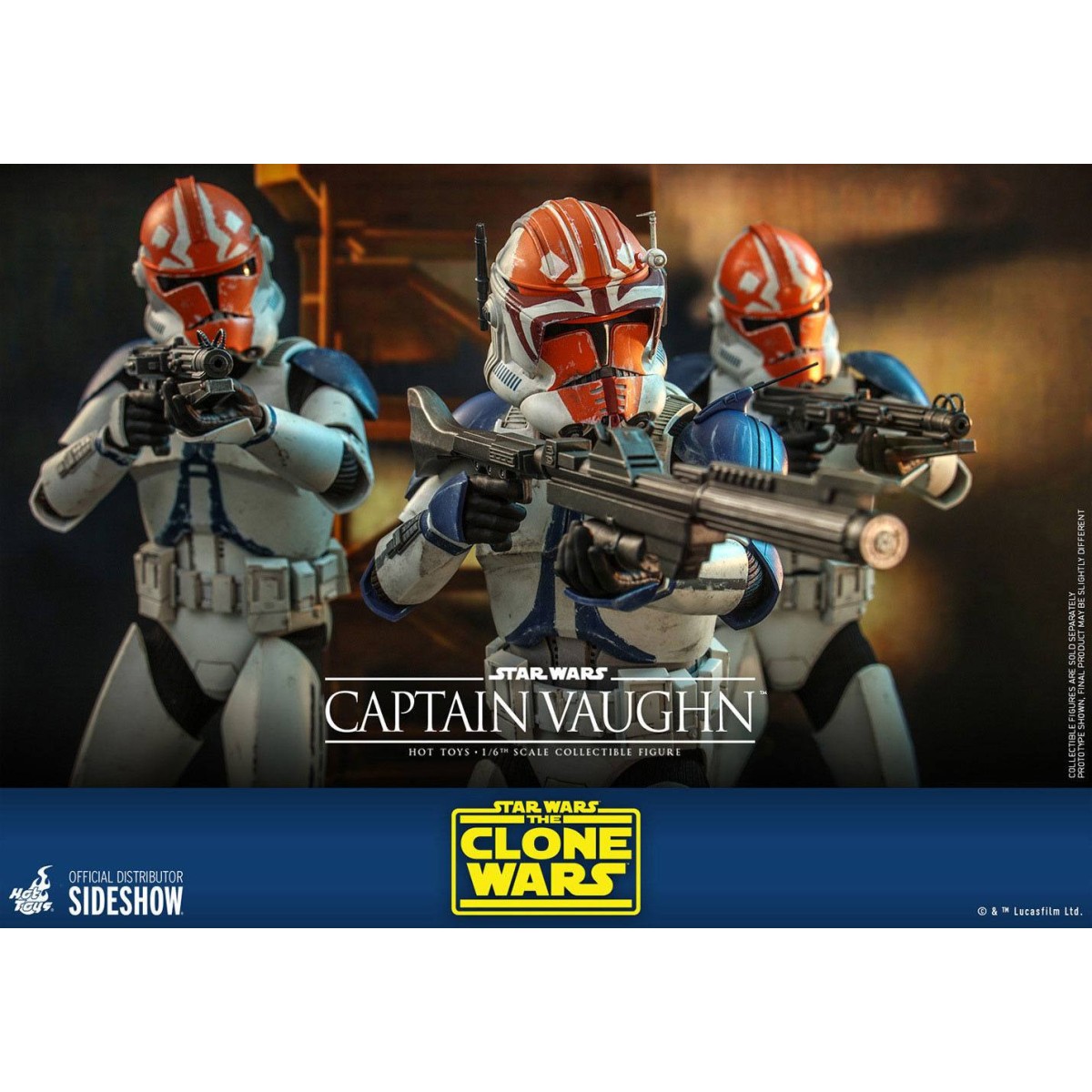 Hot Toys Star Wars - Capitano Vaughn - The Clone Wars 1/6