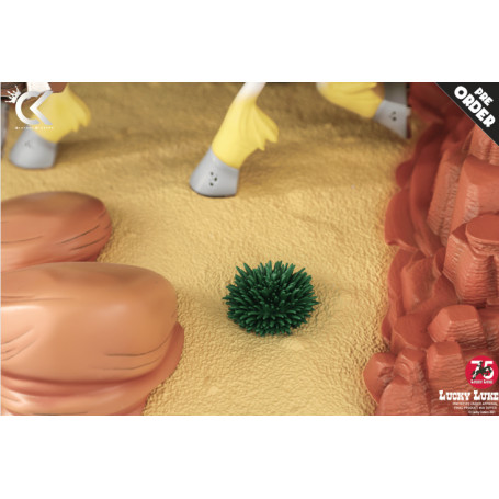 Cartoon Kingdom - Lucky Luke - Lucky Luke e Jolly Jumper statua in resina 1/6