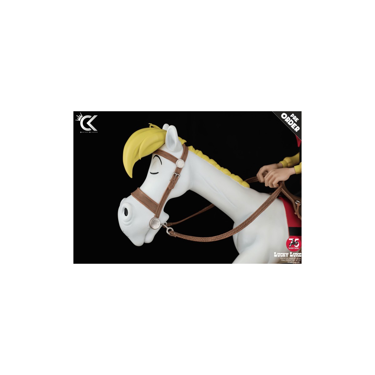 Cartoon Kingdom - Lucky Luke - Lucky Luke e Jolly Jumper statua in resina 1/6
