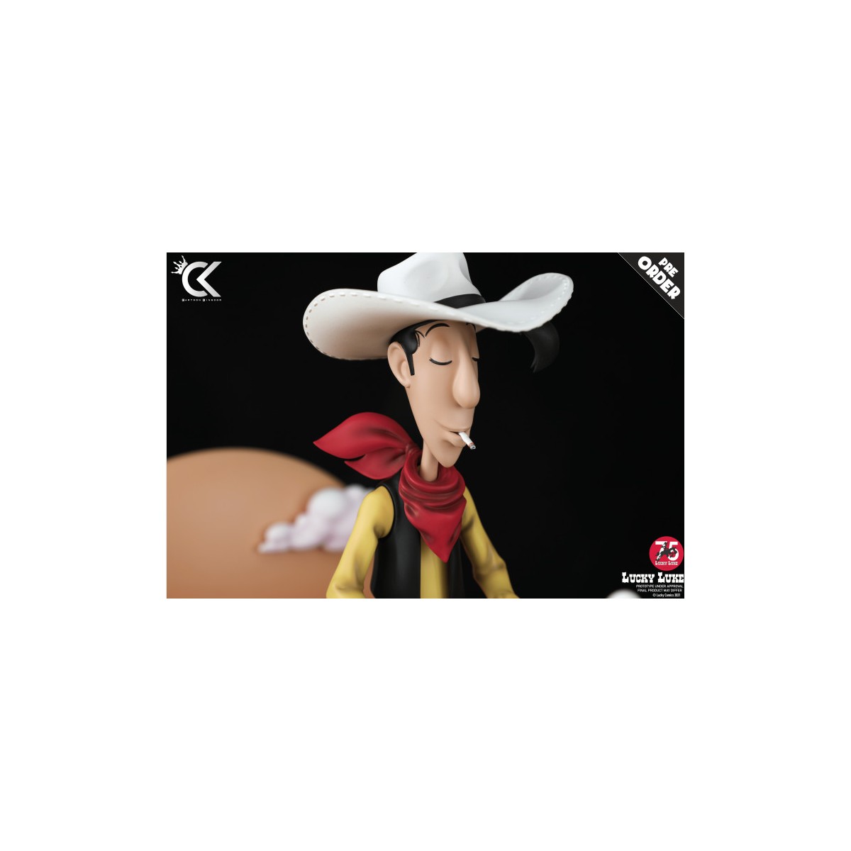 Cartoon Kingdom - Lucky Luke - Lucky Luke e Jolly Jumper statua in resina 1/6