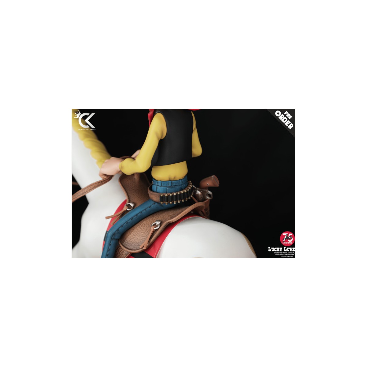 Cartoon Kingdom - Lucky Luke - Lucky Luke e Jolly Jumper statua in resina 1/6