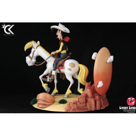 Cartoon Kingdom - Lucky Luke - Lucky Luke e Jolly Jumper statua in resina 1/6