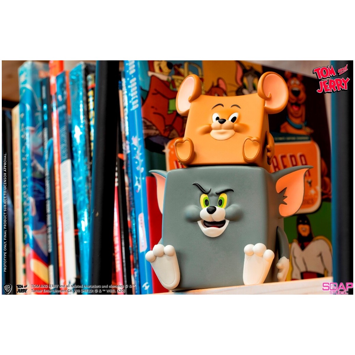 Soap Studios - Statua in PVC di Tom e Jerry Action Mishap 