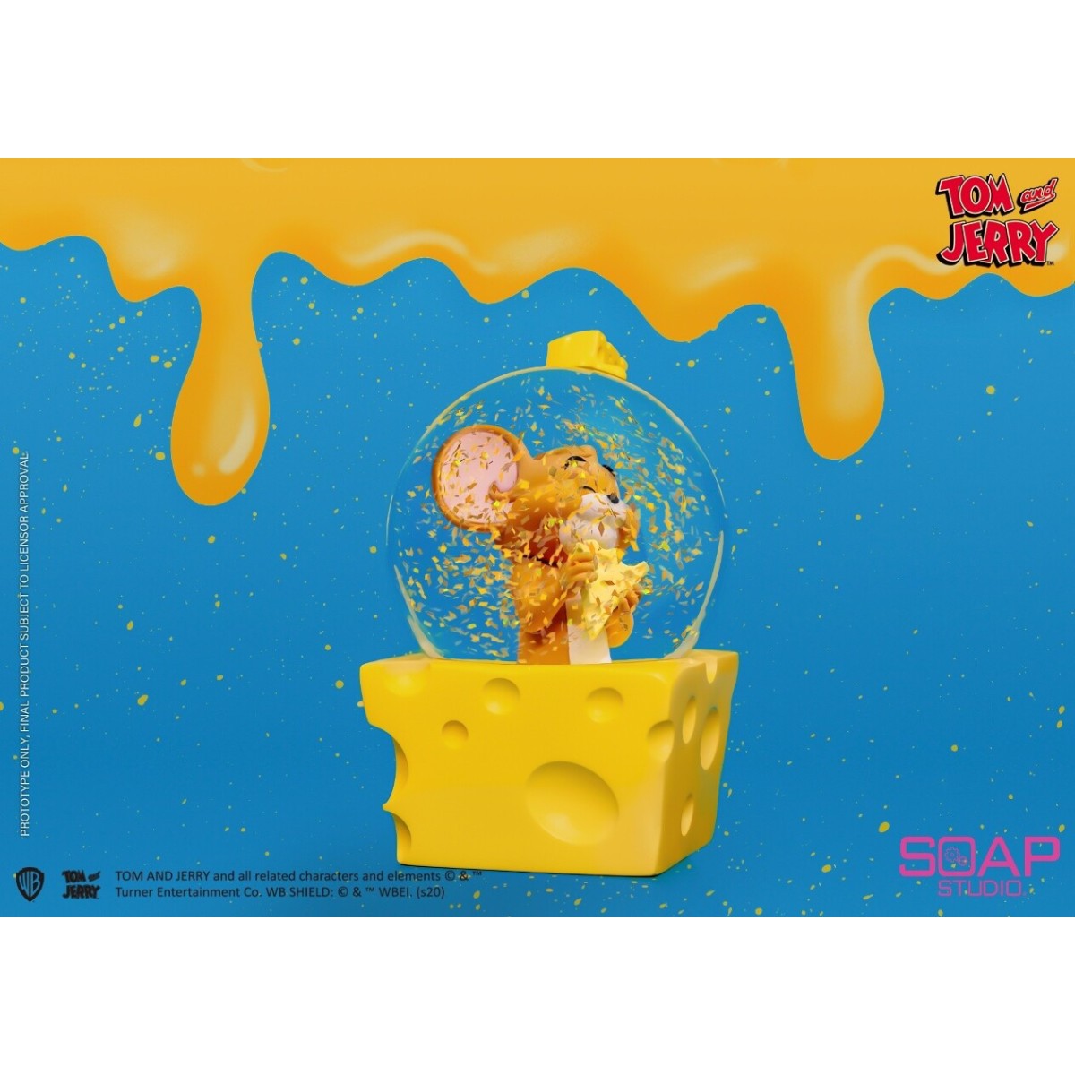 Soap Studios - Tom e Jerry - Jerry Cheese Snow Globe 