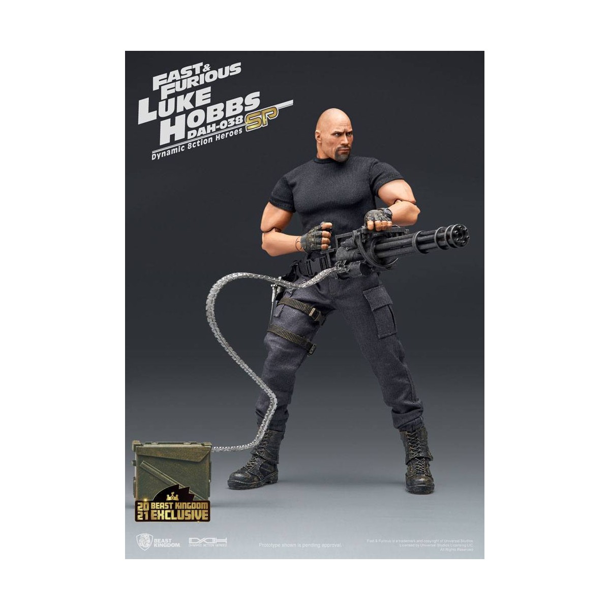 Beast Kingdom - Fast & Furious - Luke Hobbs Edizione Limitata - Dynamic Action Heroes figura 1/9
