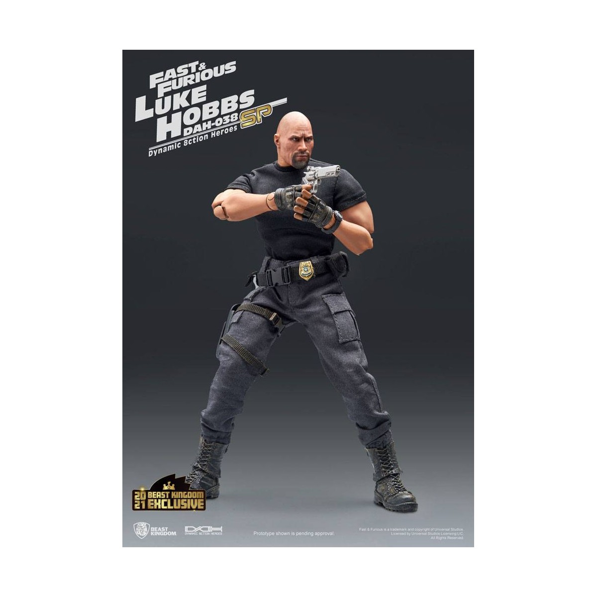Beast Kingdom - Fast & Furious - Luke Hobbs Edizione Limitata - Dynamic Action Heroes figura 1/9