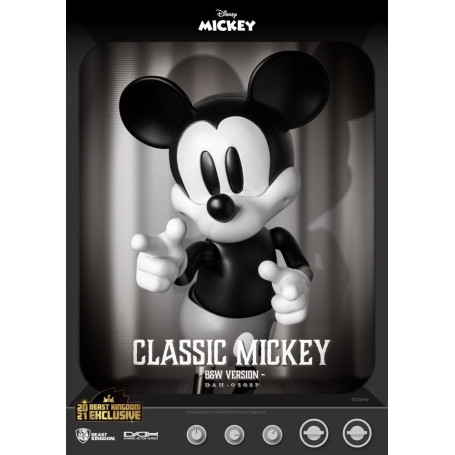 Figurina Disney Classic Beast Kingdom - Mickey Classic B&W Version - Dynamic Action Heroes 1/9