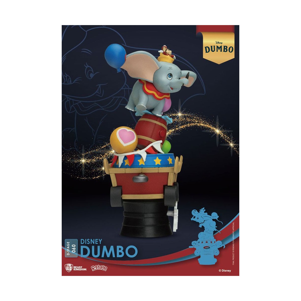 Regno della Bestia Disney Classic Animation Series diorama Dumbo - PVC D-Stage