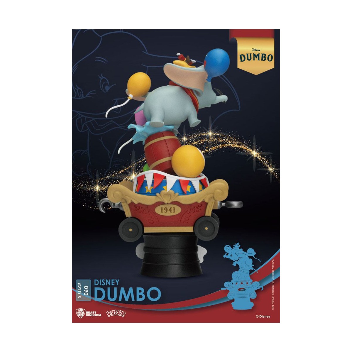 Regno della Bestia Disney Classic Animation Series diorama Dumbo - PVC D-Stage