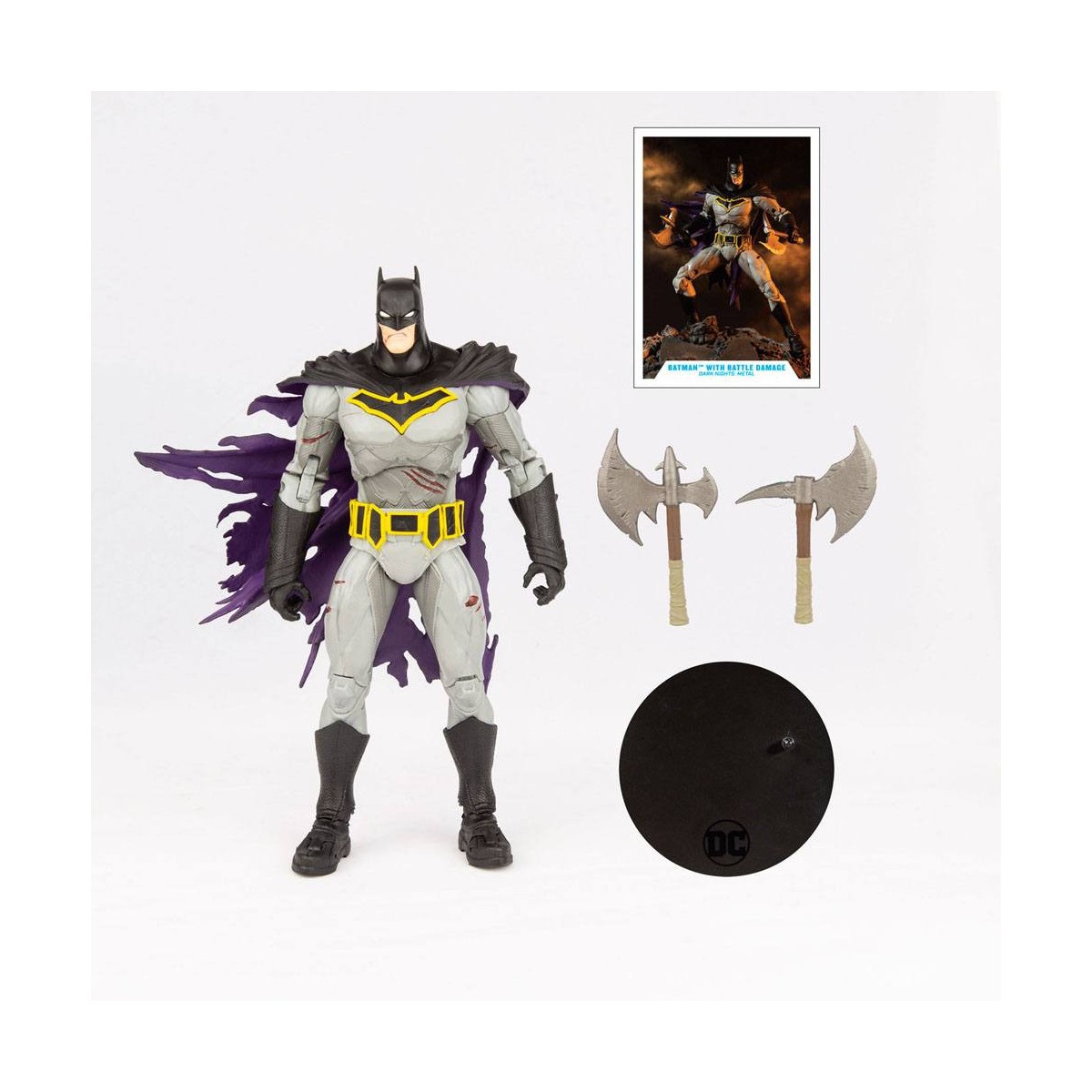 Mc Farlane - DC Multiverse - Batman con danni da battaglia (Dark Nights: Metal) 1/12
