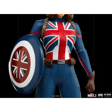 Iron Studios Marvel - What If...? Statuetta del capitano Carter 1/10 Art Scale