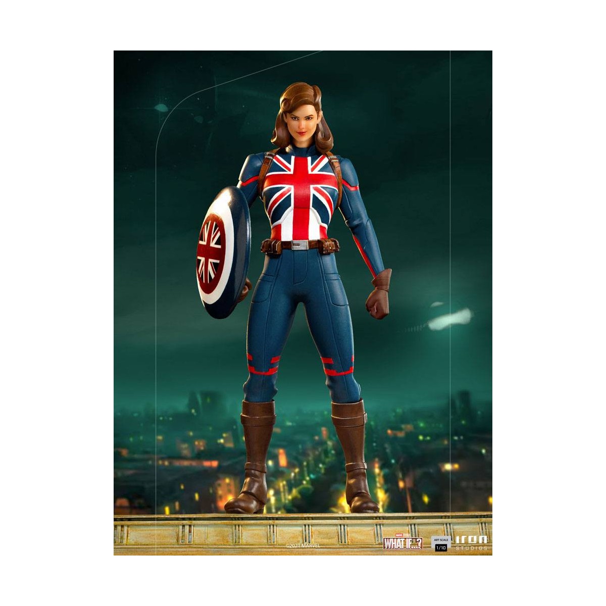 Iron Studios Marvel - What If...? Statuetta del capitano Carter 1/10 Art Scale