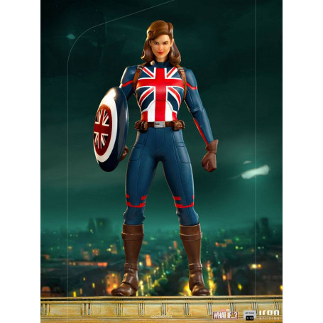 Iron Studios Marvel - What If...? Statuetta del capitano Carter 1/10 Art Scale