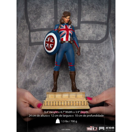 Iron Studios Marvel - What If...? Statuetta del capitano Carter 1/10 Art Scale