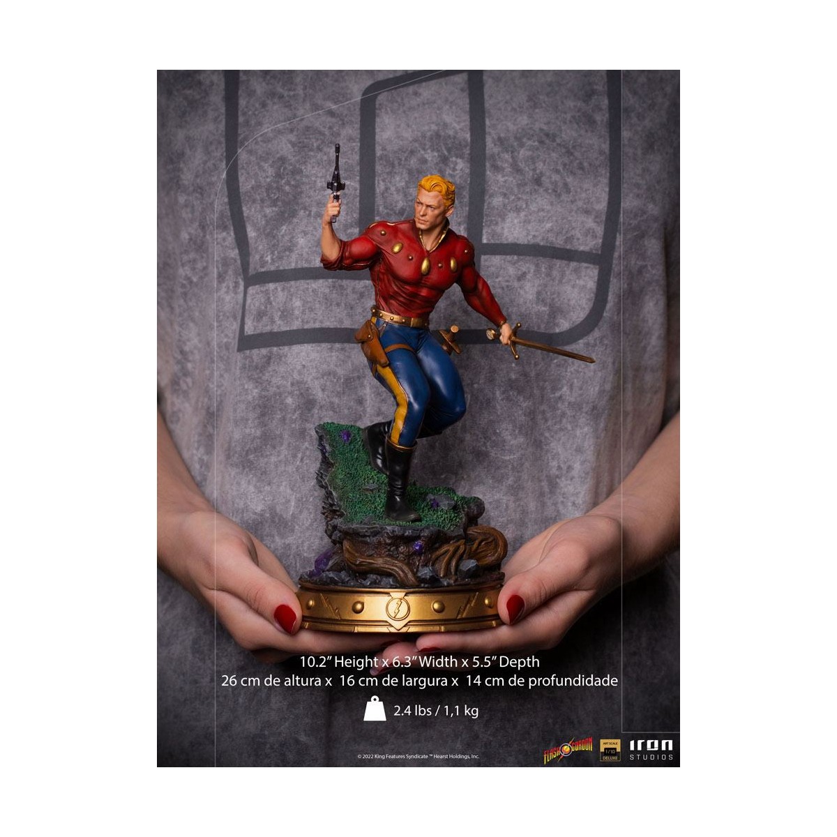 Iron Studios - Flash Gordon Statuette 1/10 Deluxe Art Scale - Defenders of the Earth