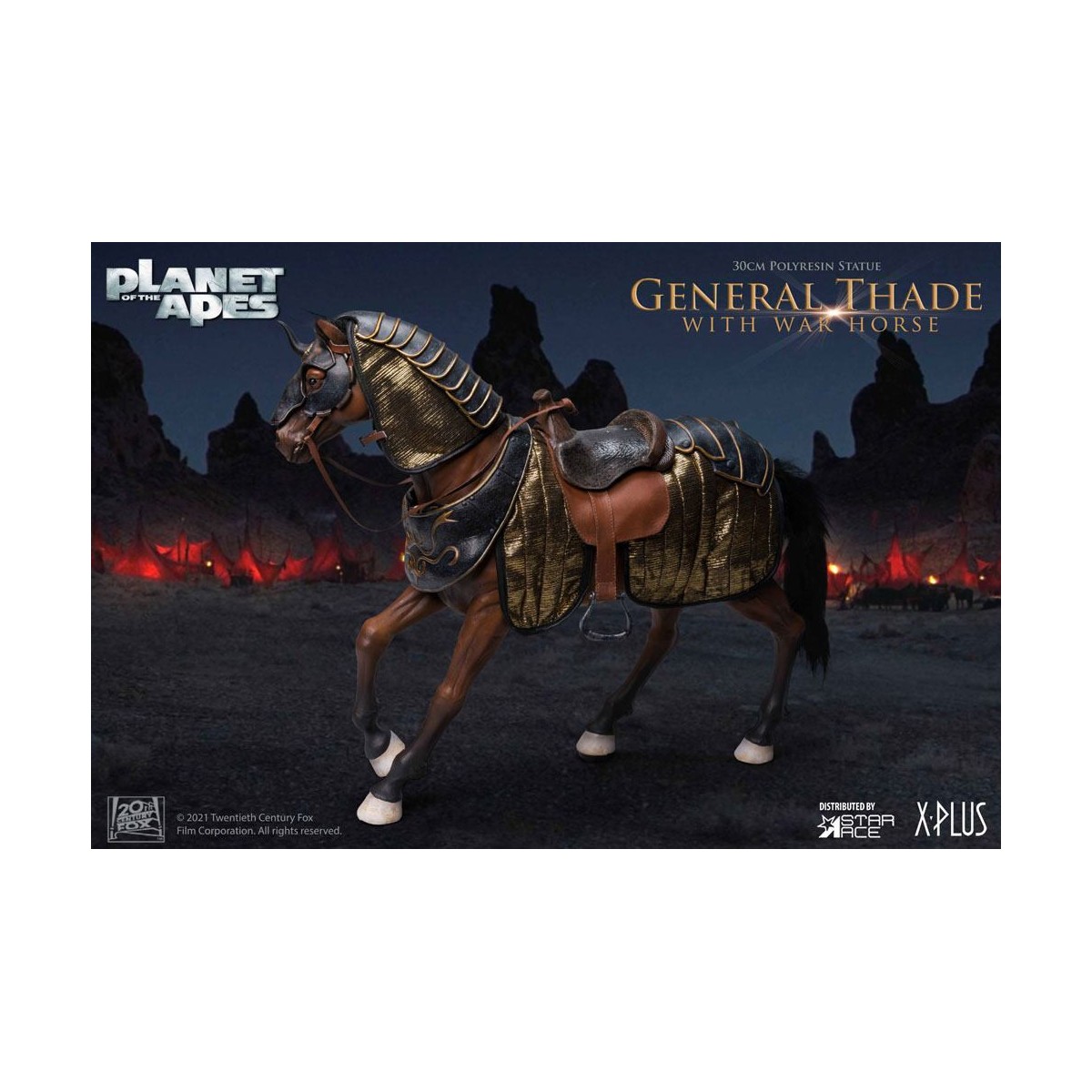 Star Ace - General Thade With War Horse - Planet of the Apes (Tim Burton)