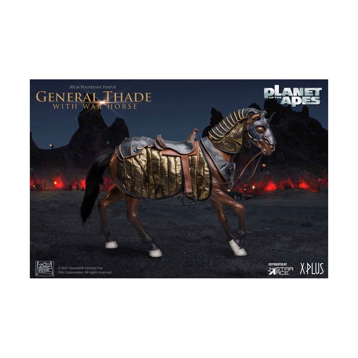 Star Ace - General Thade With War Horse - Planet of the Apes (Tim Burton)