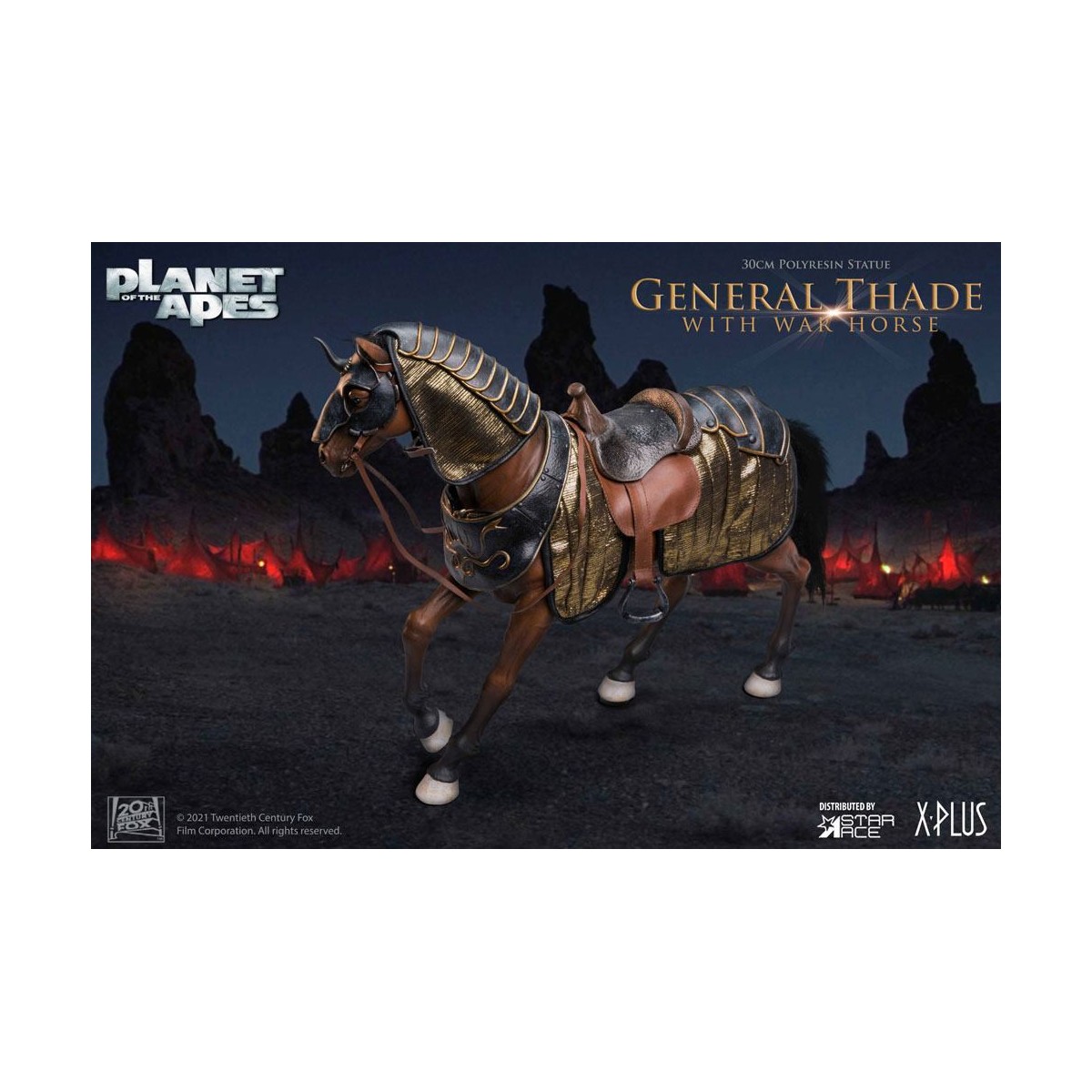 Star Ace - General Thade With War Horse - Planet of the Apes (Tim Burton)
