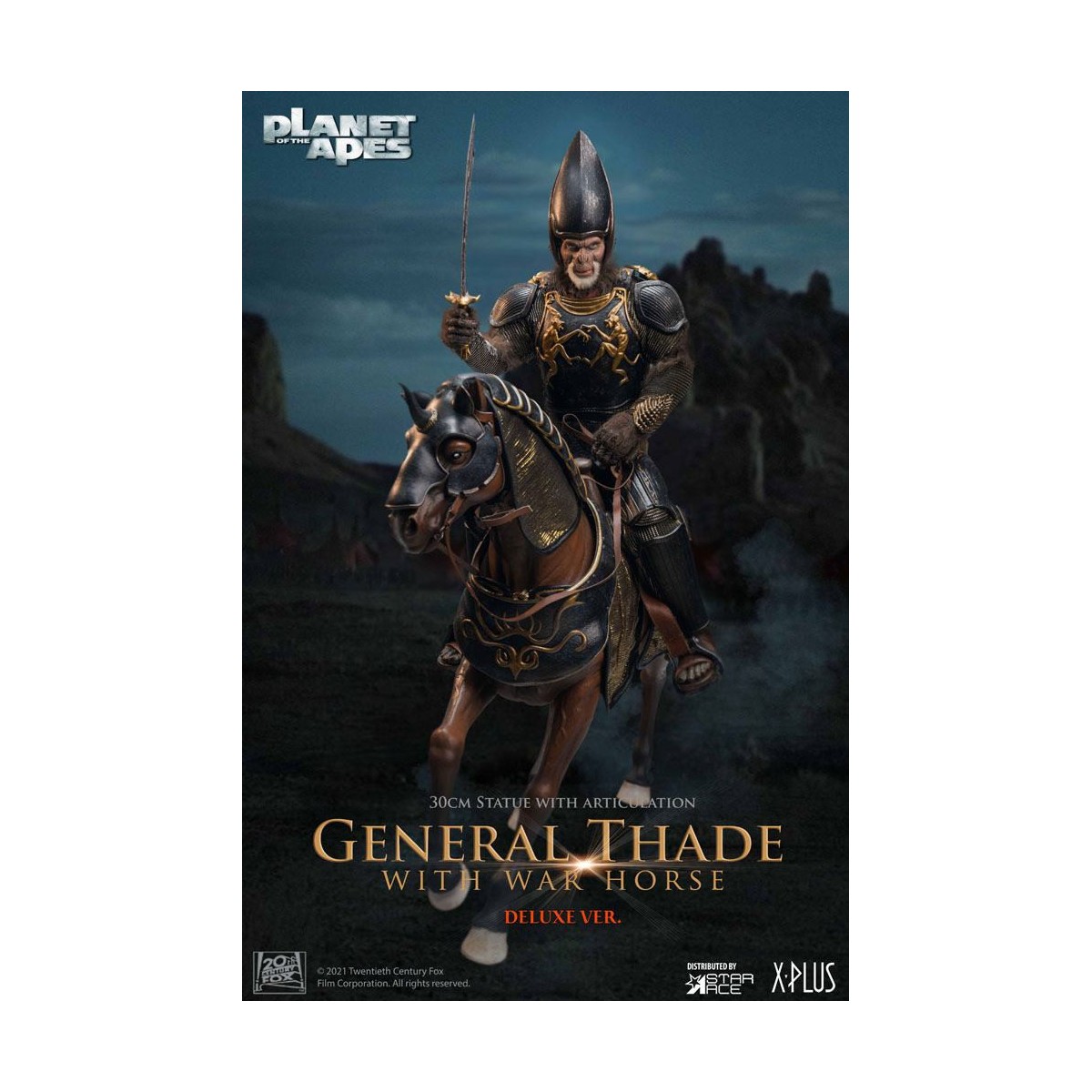 Star Ace - General Thade With War Horse - Planet of the Apes (Tim Burton)