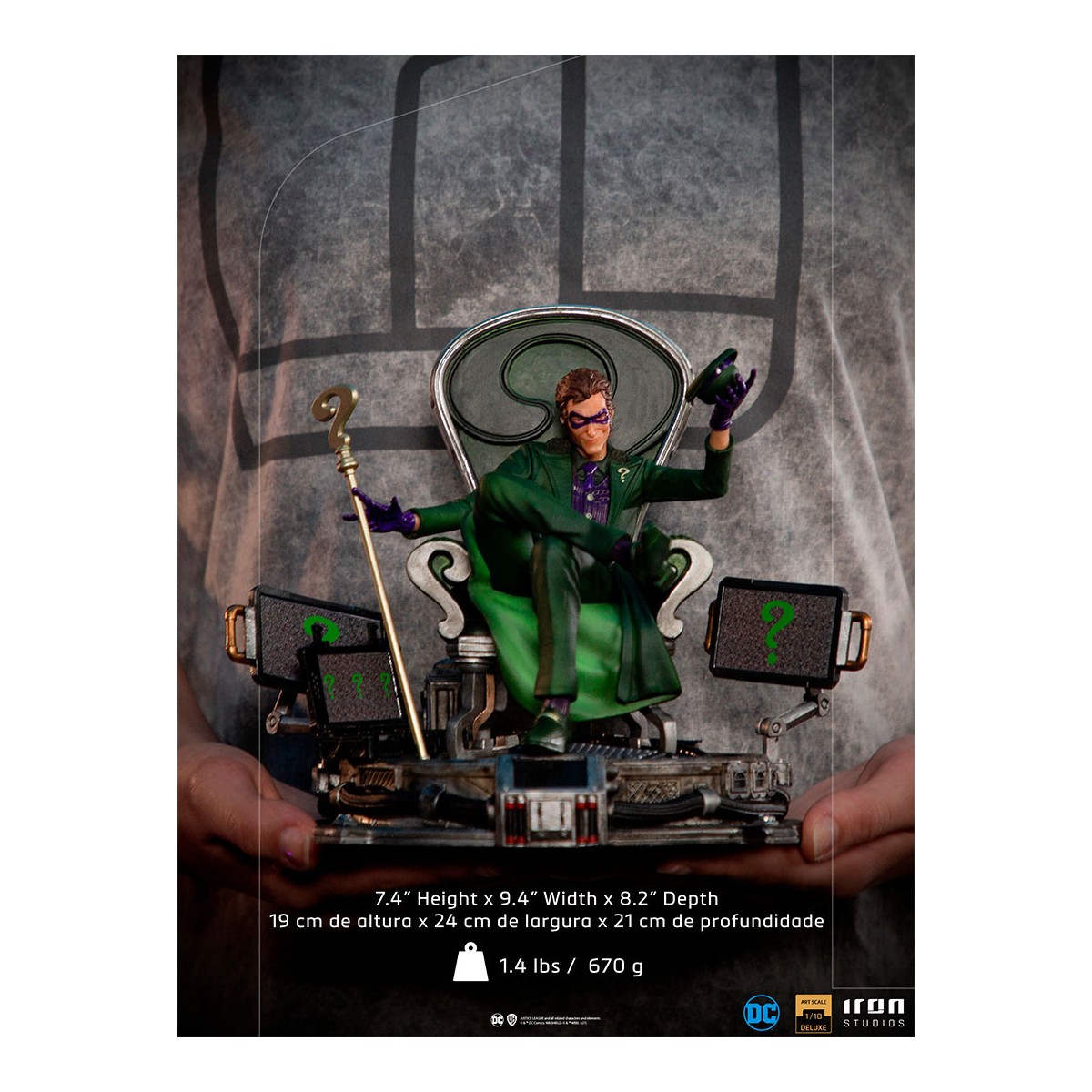 Iron Studios - The Riddler Deluxe - DC Comics Series 7 - Art Scale 1/10