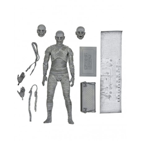 NECA - Ultimate The Mummy versione in bianco e nero - Mostri universali