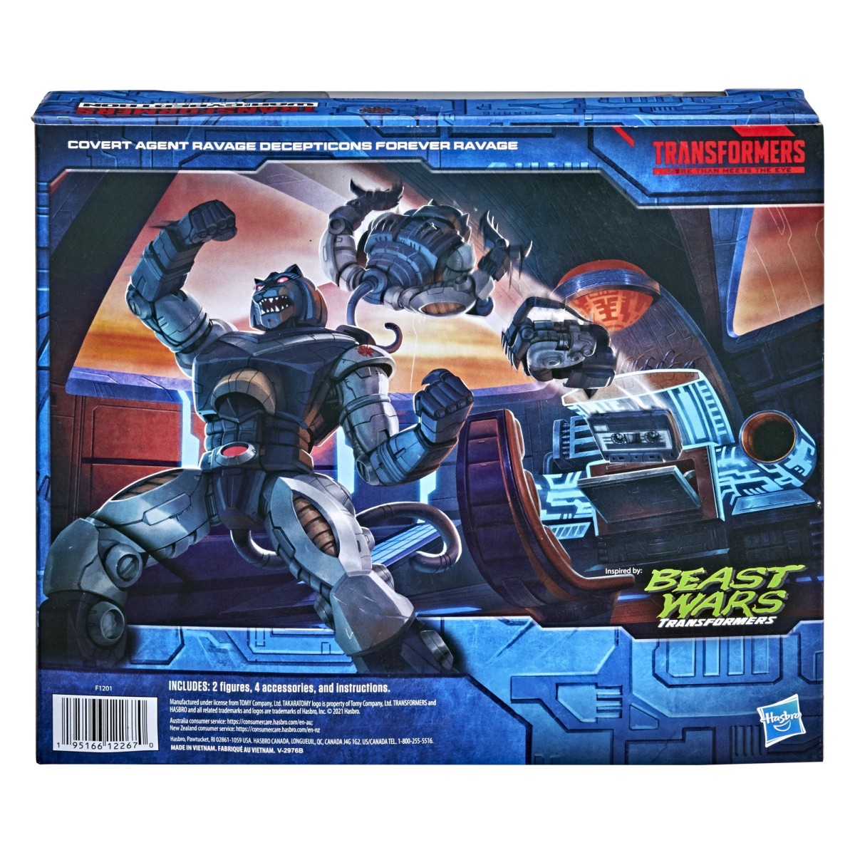 Hasbro - Transformers Generations - Deluxe Covert Agent Ravage e Micromaster Decepticons Forever Ravage - War for Cybertron