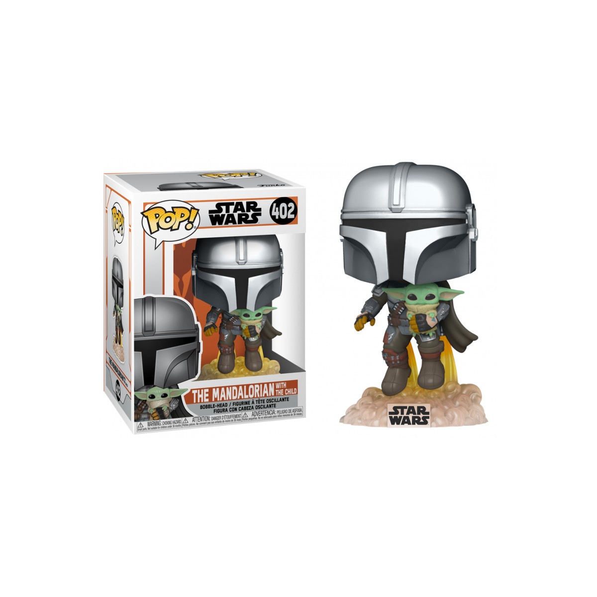 Funko POP! 402 Guerre stellari - Il Mandaloriano con il bambino - Baby Yoda