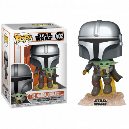 Funko POP! 402 Guerre stellari - Il Mandaloriano con il bambino - Baby Yoda