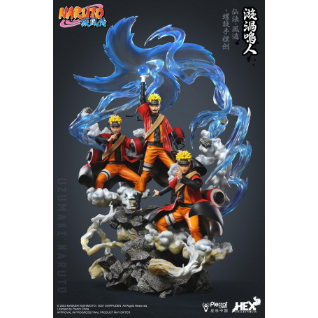 Hex Collectibles - Uzumaki Naruto Senjutsu Futon RasenShuriken - Naruto Shippuden statua 1/8 