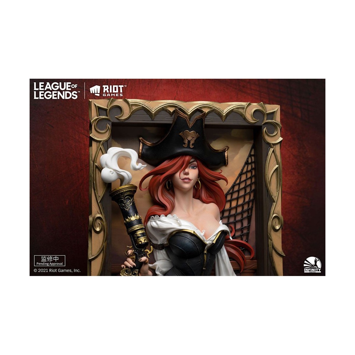 Infinity Studio - Il cacciatore di taglie Miss Fortune 3D Frame - League of Legends